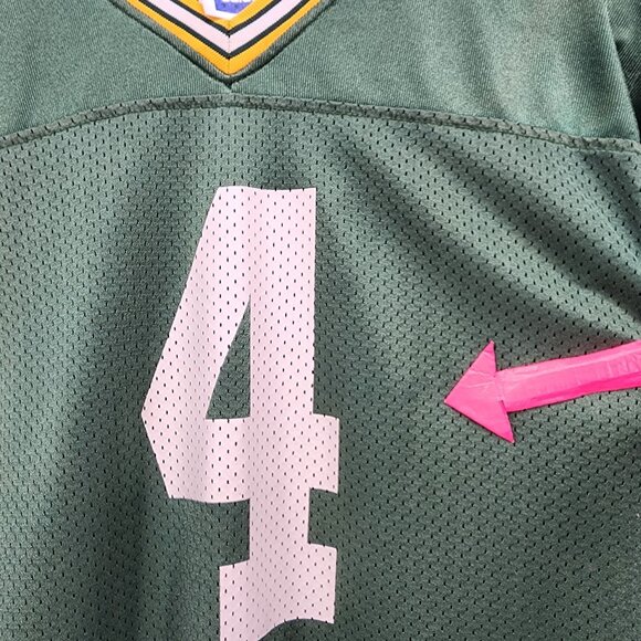 Vintage Green Bay Packers Youth 10/12 Jersey Brett Favre ADIDAS Mesh #4 NFL - Picture 8 of 12